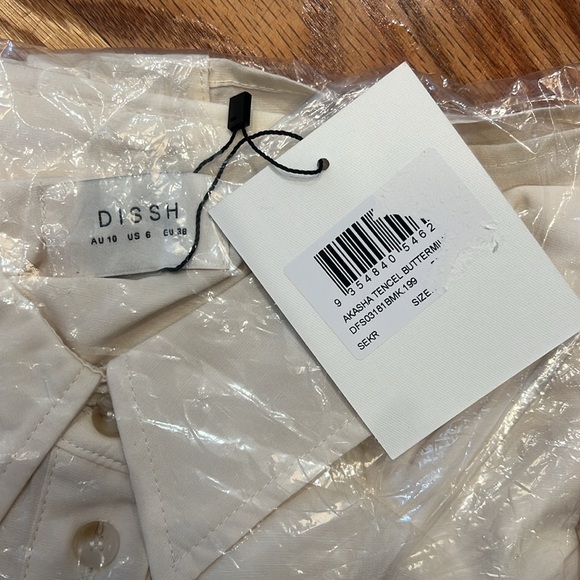 Dissh Akasha Tencel Buttermilk Button Shirt - Picture 2 of 6